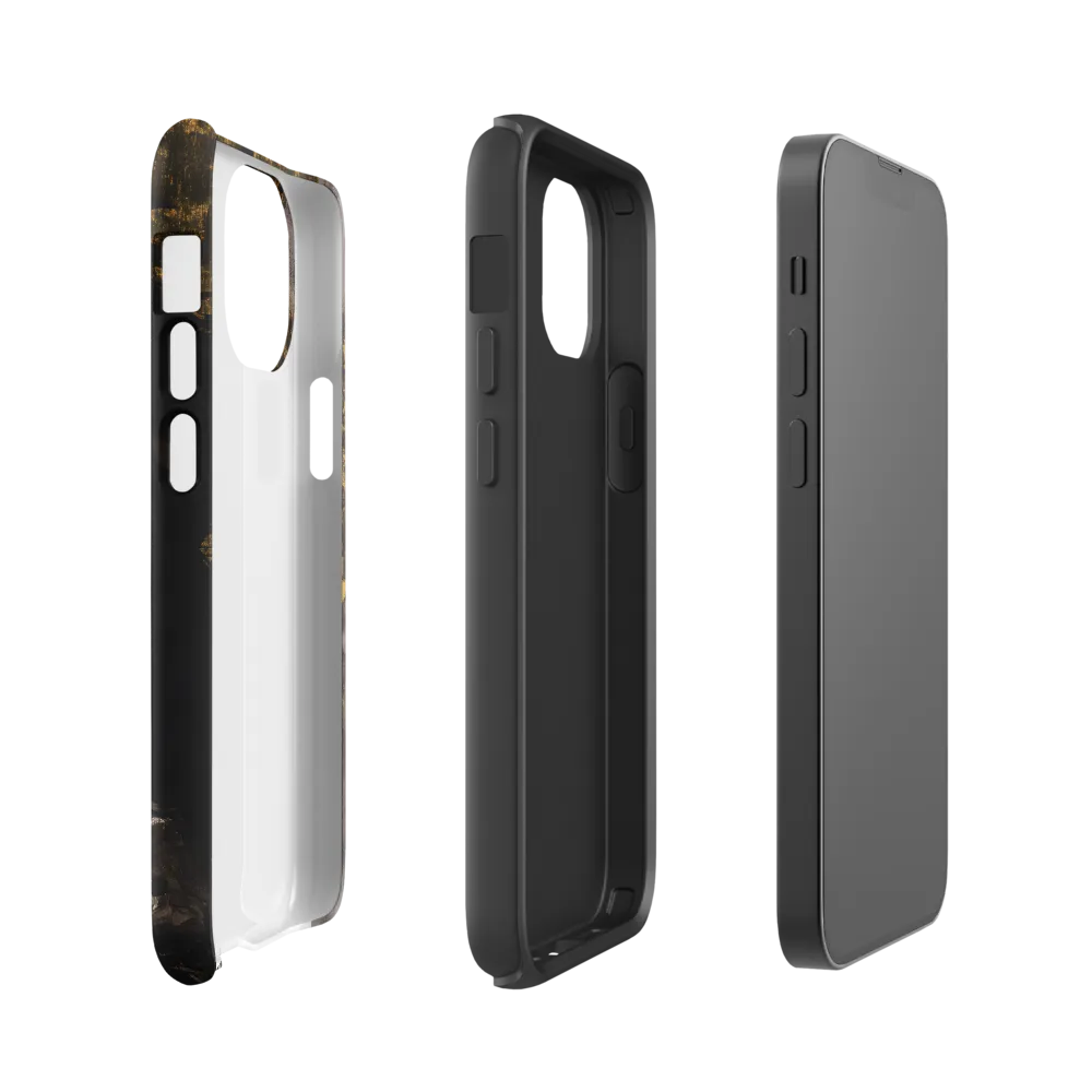 Golden Elegance: A Modern Profile Portrait