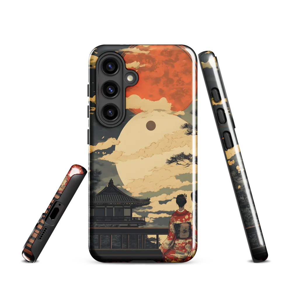 Under the Embrace of the Moon | Phone Case |  S24 | Tough Case | Glossy