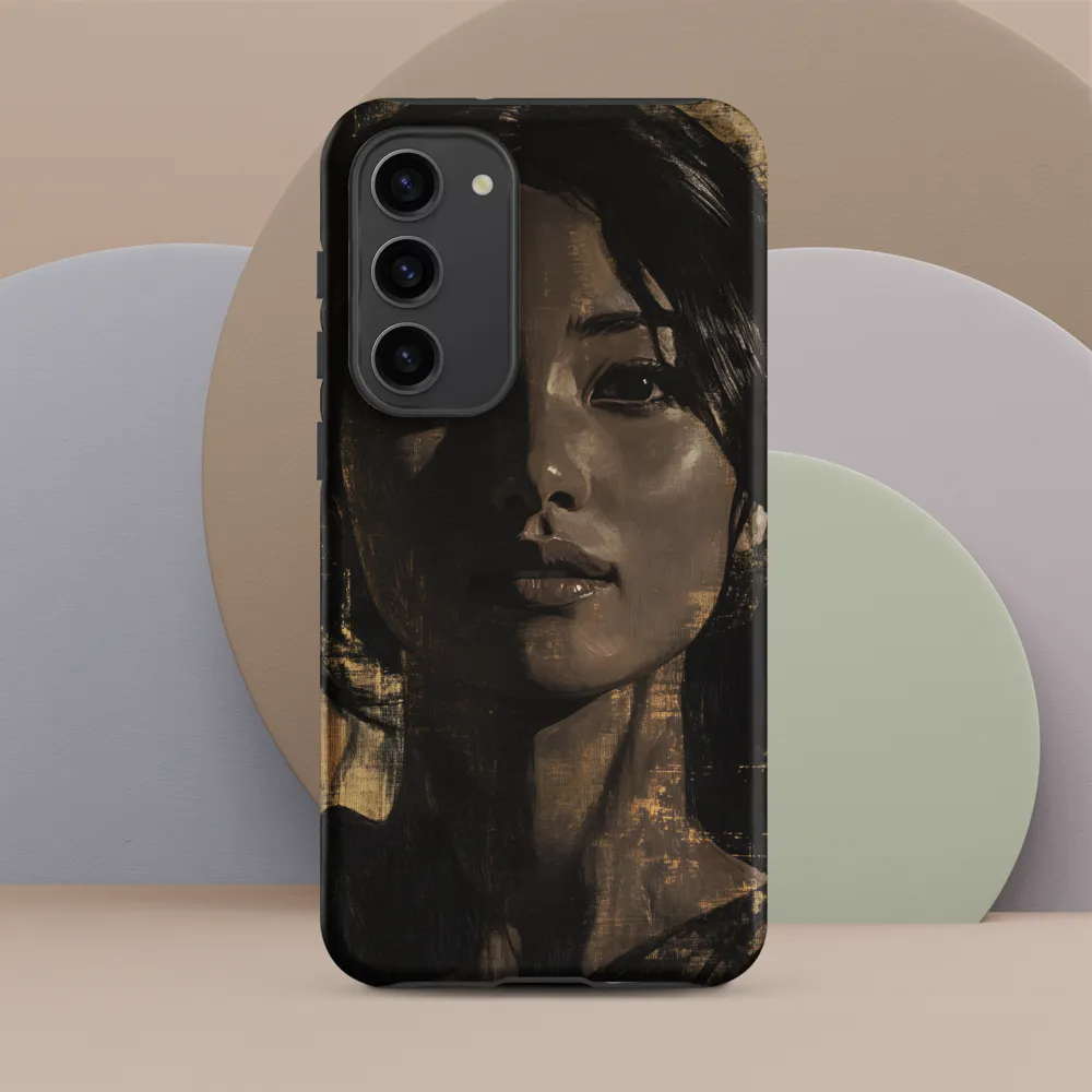 Golden Gaze: A Contemporary Portrait