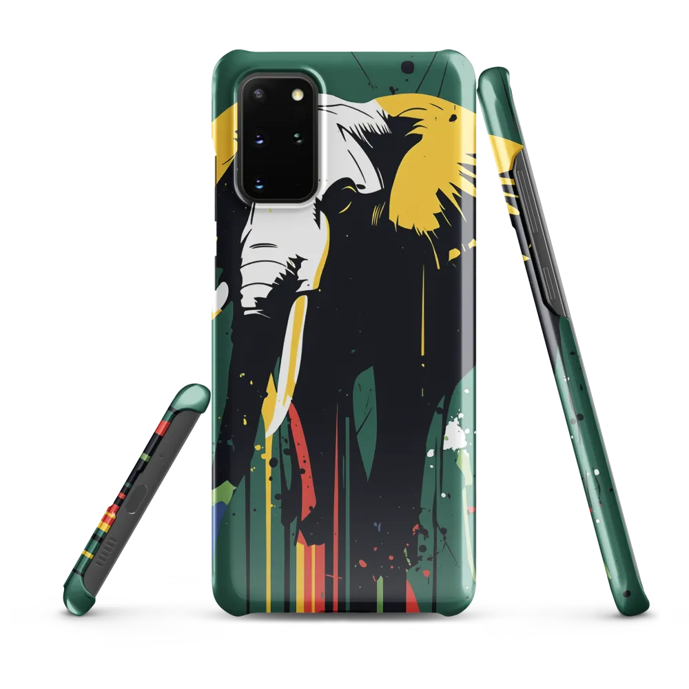 Majestic Minimalism: The Colorful Elephant