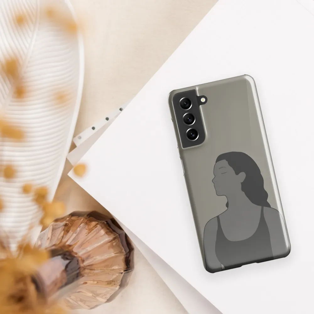 Serenity in Monochrome | Phone Case |  S21 | Snap Case | Glossy