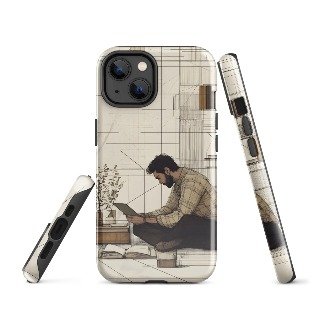 Quiet Reflections in Line | Phone Case |  14 | Tough Case | Glossy