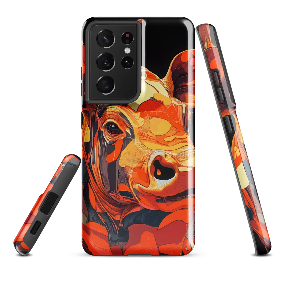 Modern Serenade: The Vibrant Cow