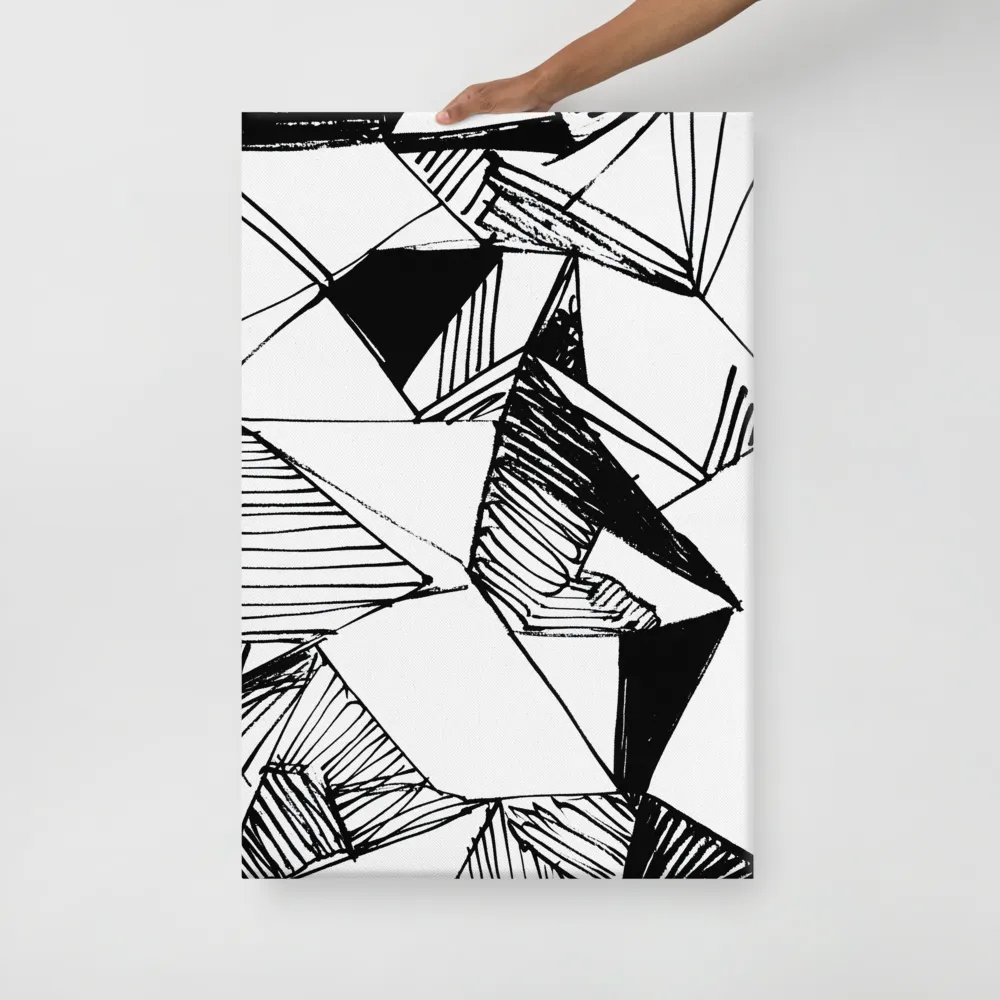 Dynamic Geometry in Ink | Canvas | 24″×36″