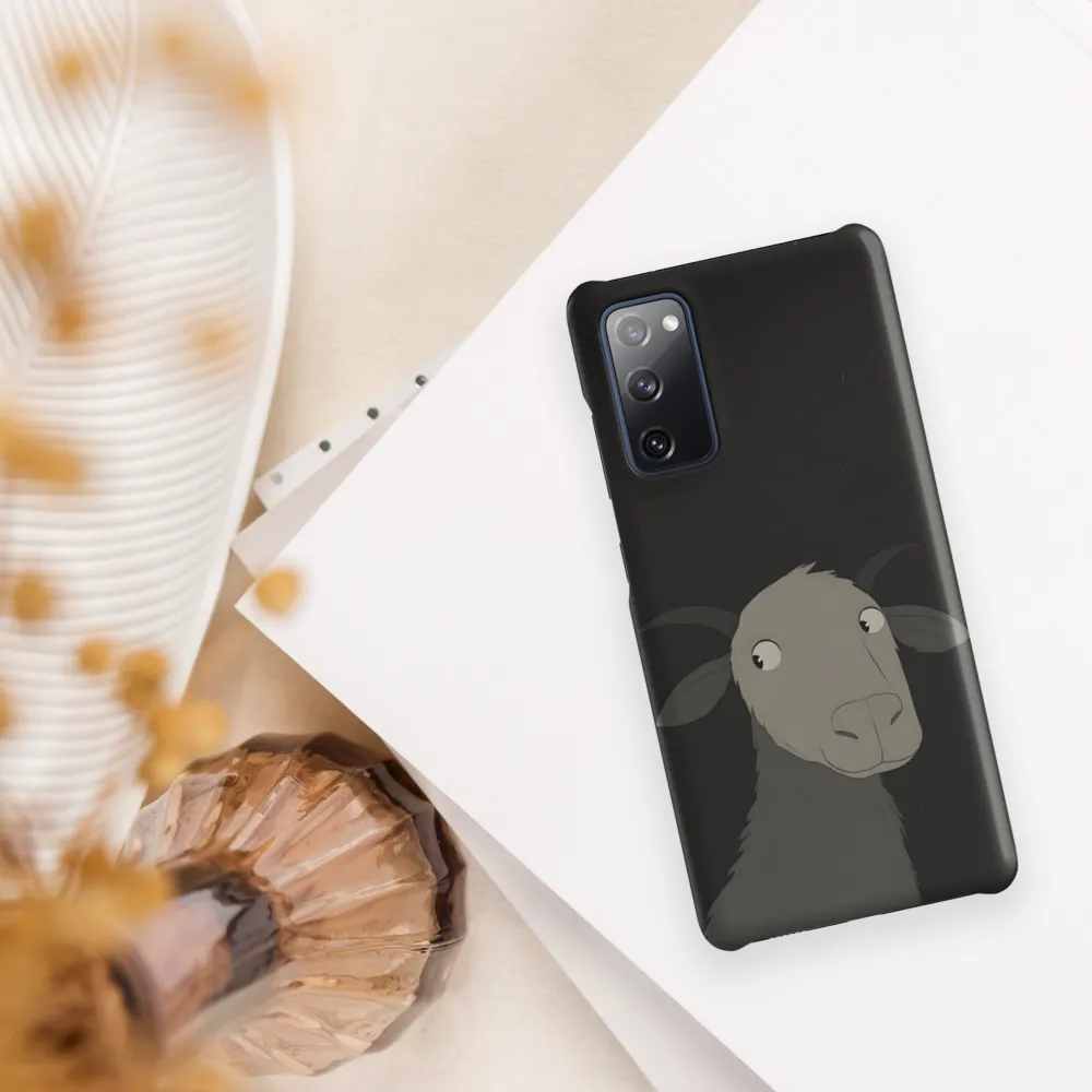 Whimsical Goat in Darkness