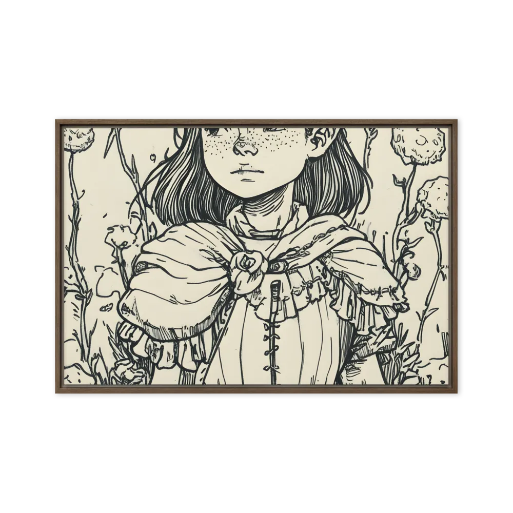 A Young Guardian of Nature | Canvas with Brown Frame | 20″×30″
