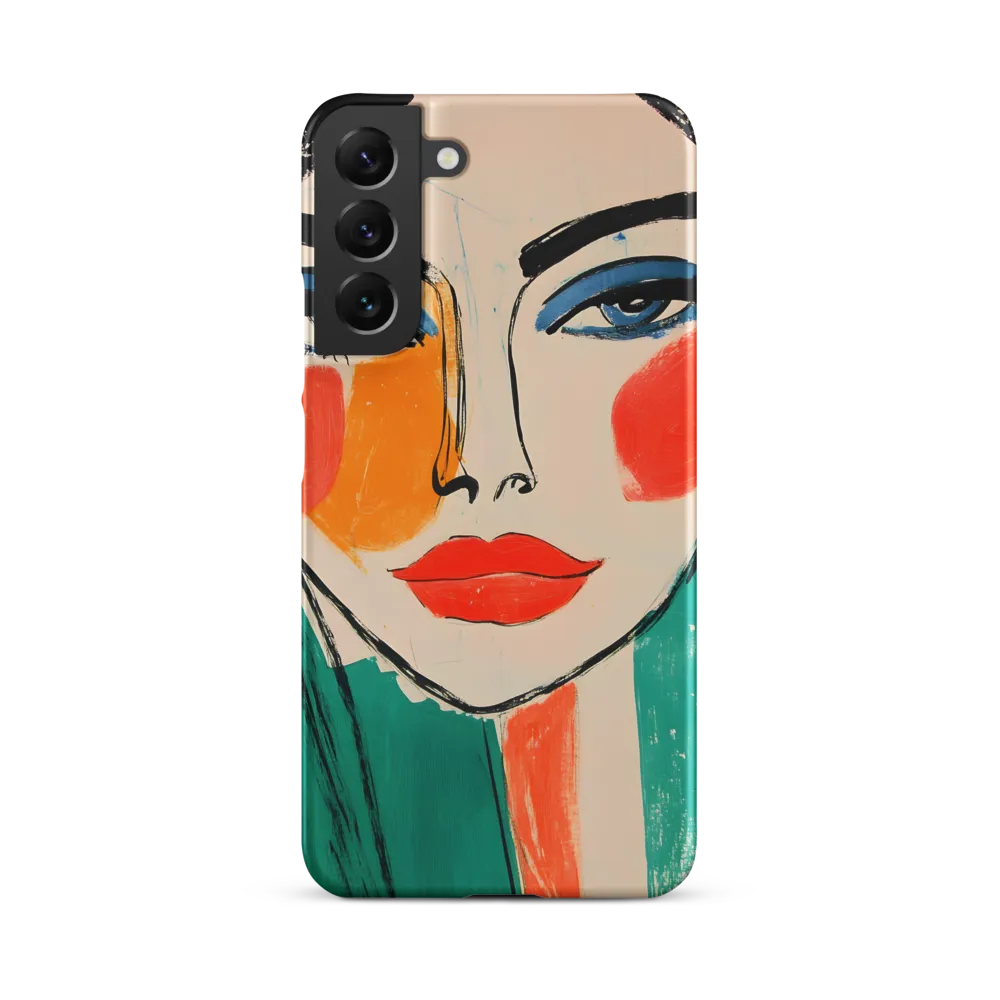 Vivid Portrait of a Modern Muse | Phone Case |  S22 Plus | Snap Case | Matte