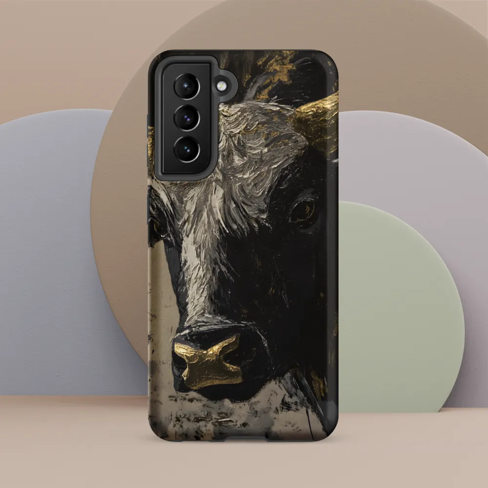 Majestic Bull: The Power in Black and Gold