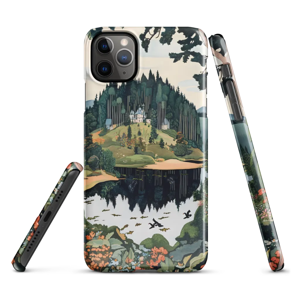 Tranquil Reflections: A Serene Landscape | Phone Case |  11 Pro Max | Snap Case | Glossy