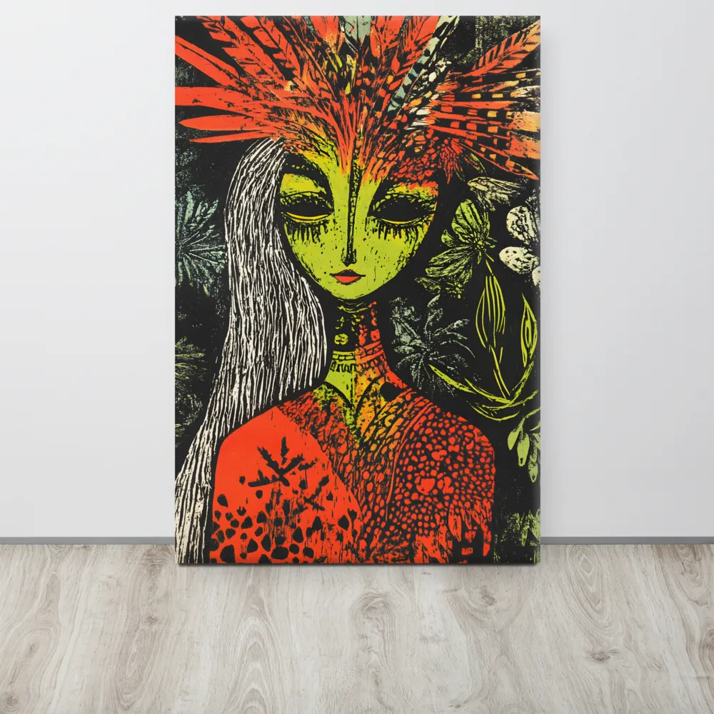 Mystical Flora: A Surreal Portrait