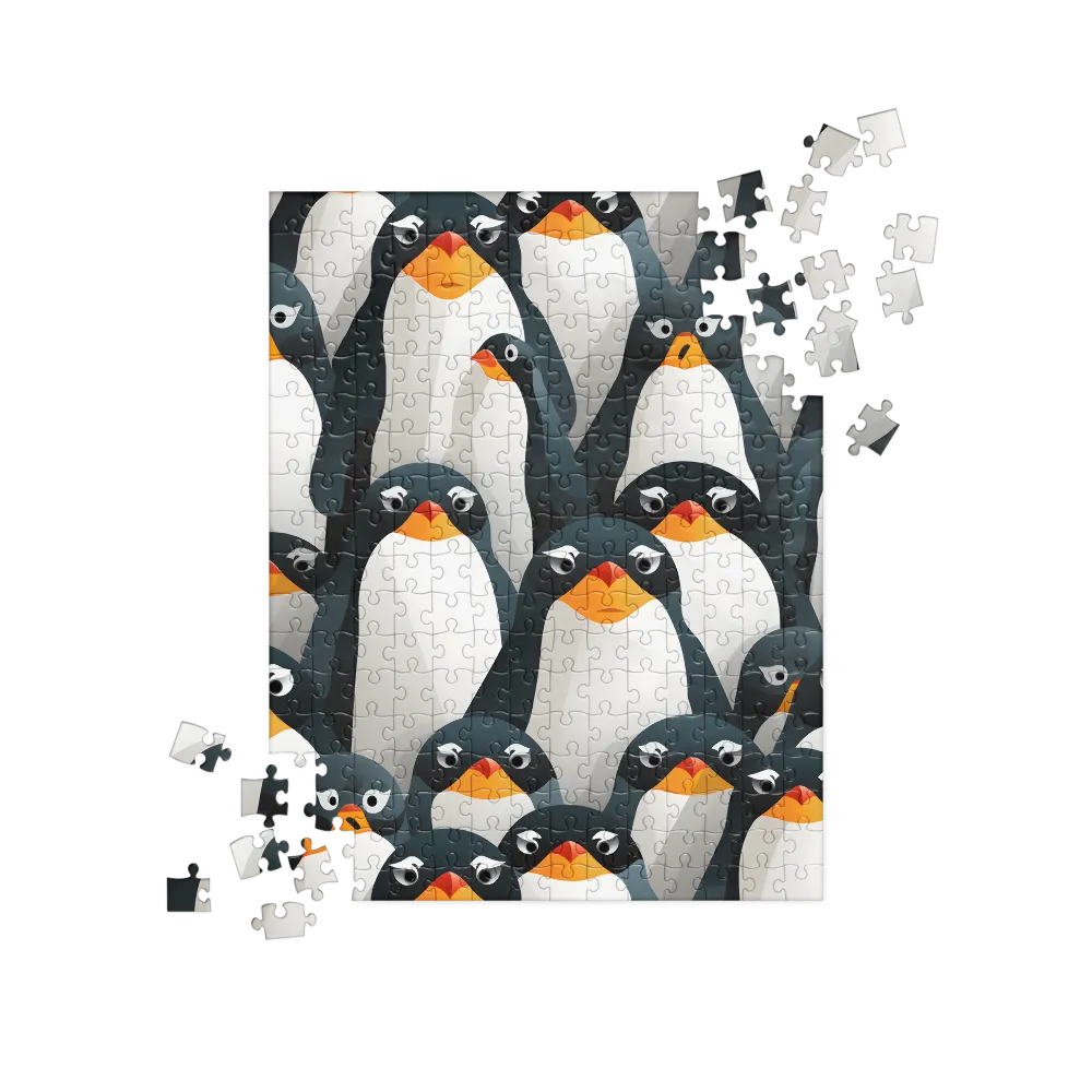 Playful Penguins: A Whimsical Collection | Jigsaw Puzzle | 252 pieces