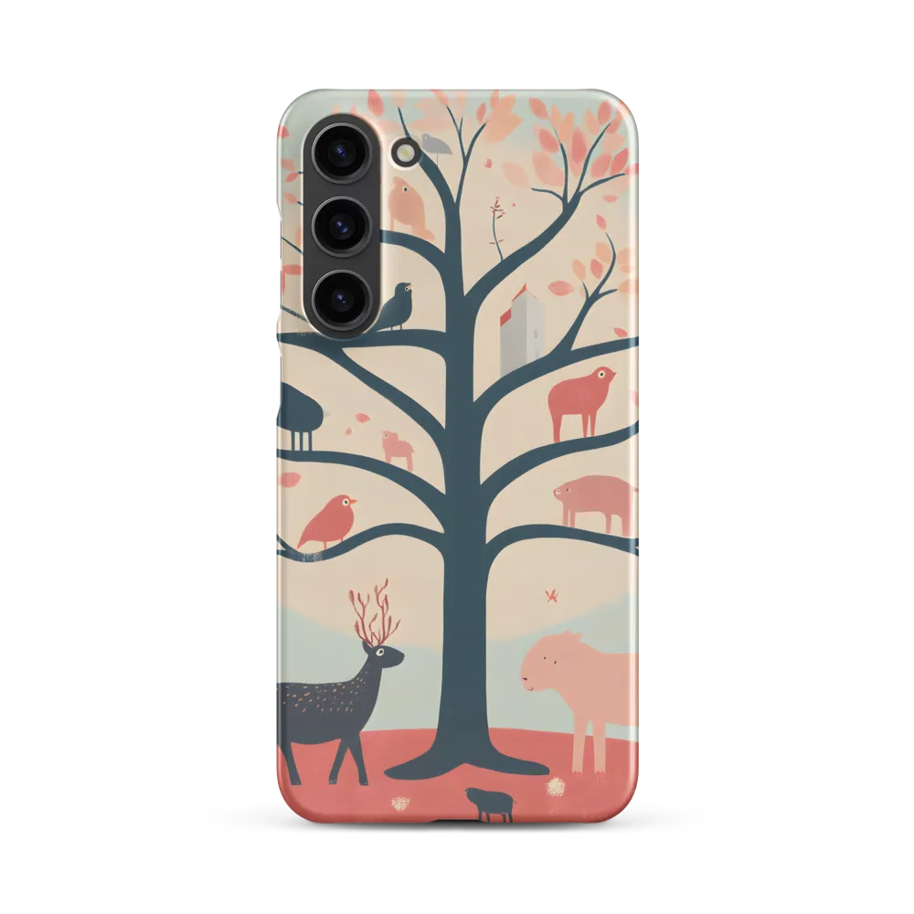 Whimsical Tree with Playful Creatures