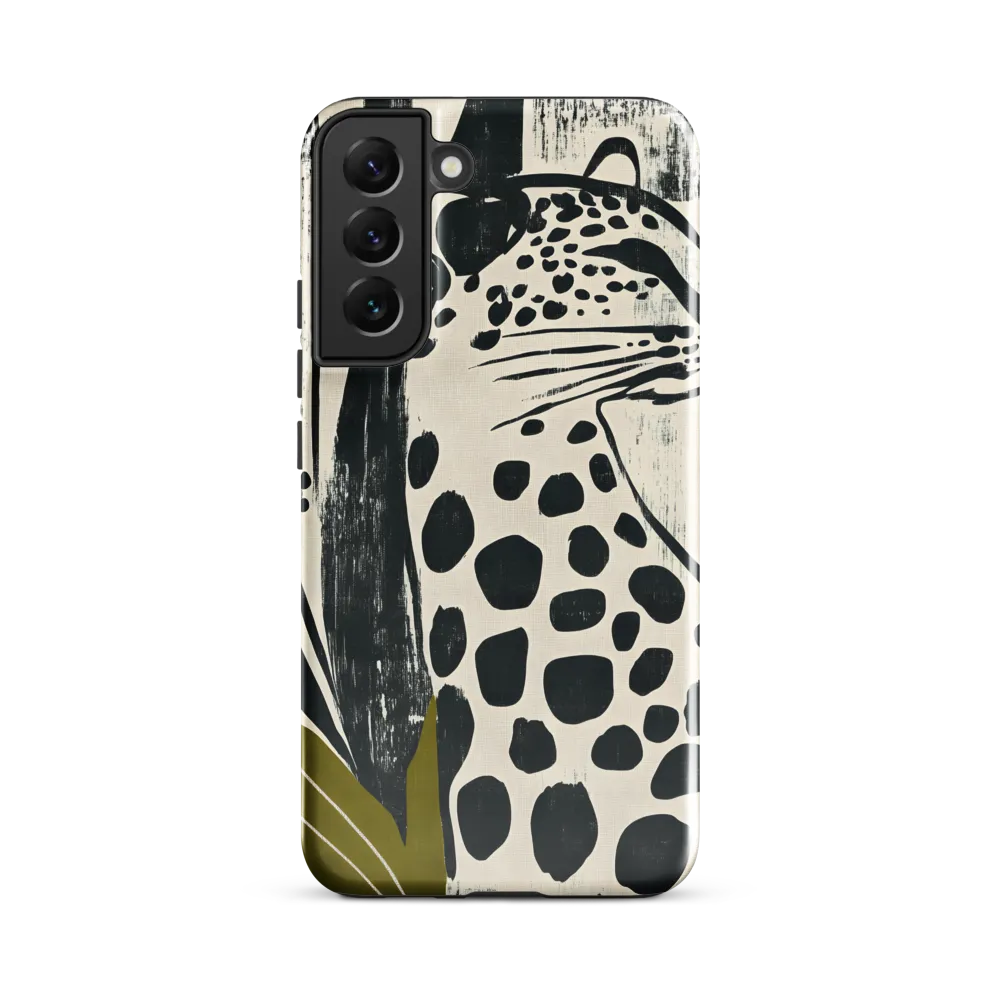 Leopard in Silhouette: A Modern Appeal | Phone Case |  S22 Plus | Tough Case | Glossy