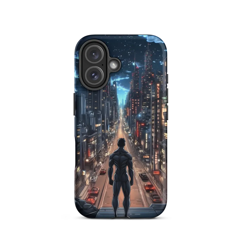 Urban Vigilance: A Hero's Watch | Phone Case