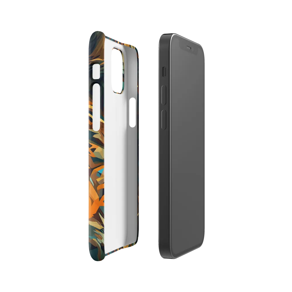 Wild Symphony: Abstract Tigers | Phone Case |  12 Mini | Snap Case | Glossy