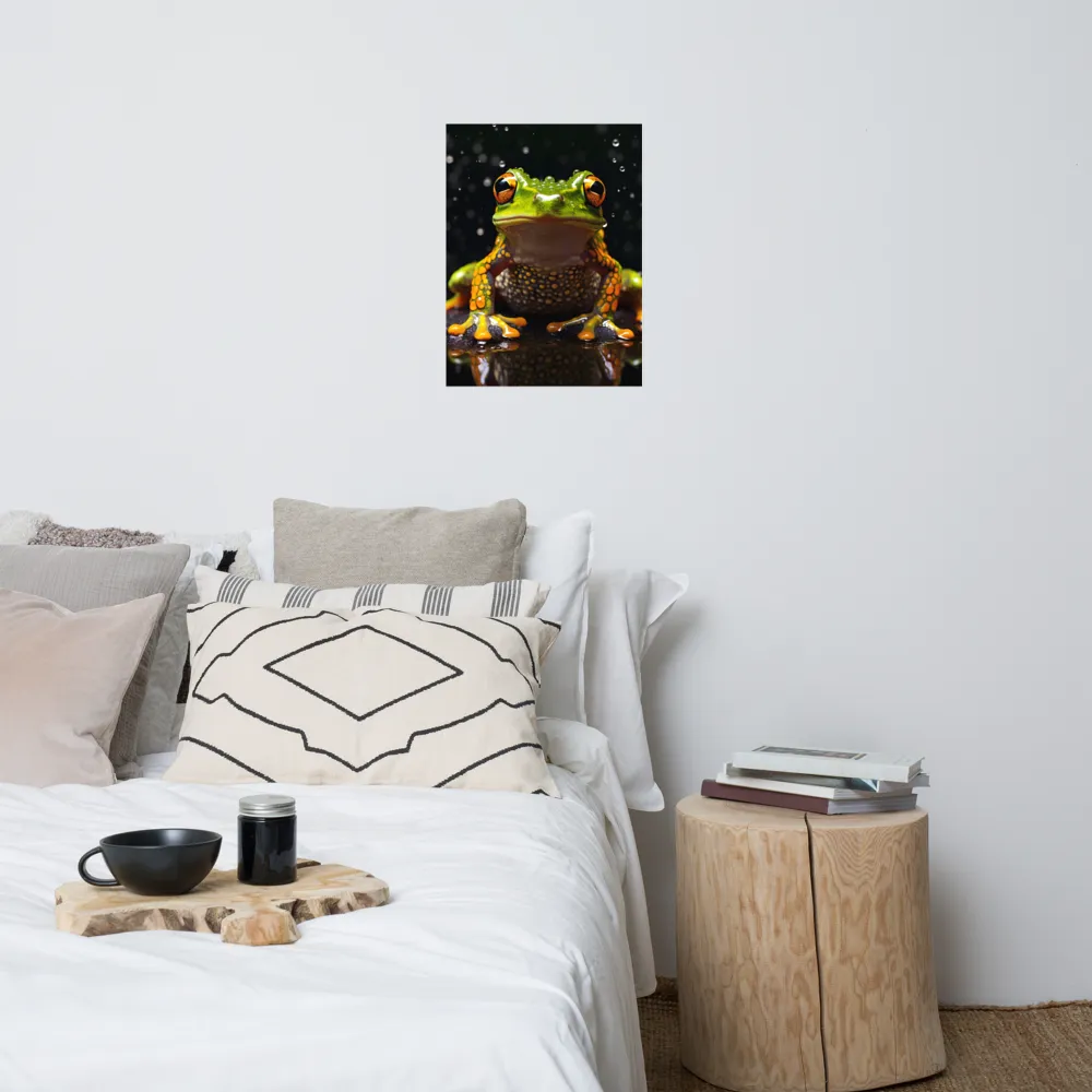 Emerald Elegance: The Frog in Focus | Poster | 18″×24″