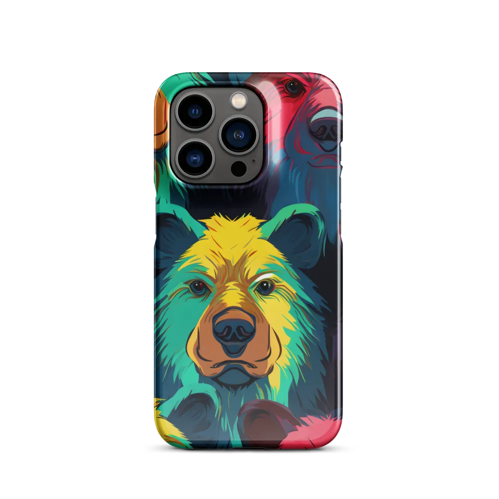 The Colorful Essence of Bears | Phone Case |  14 Pro | Snap Case | Glossy
