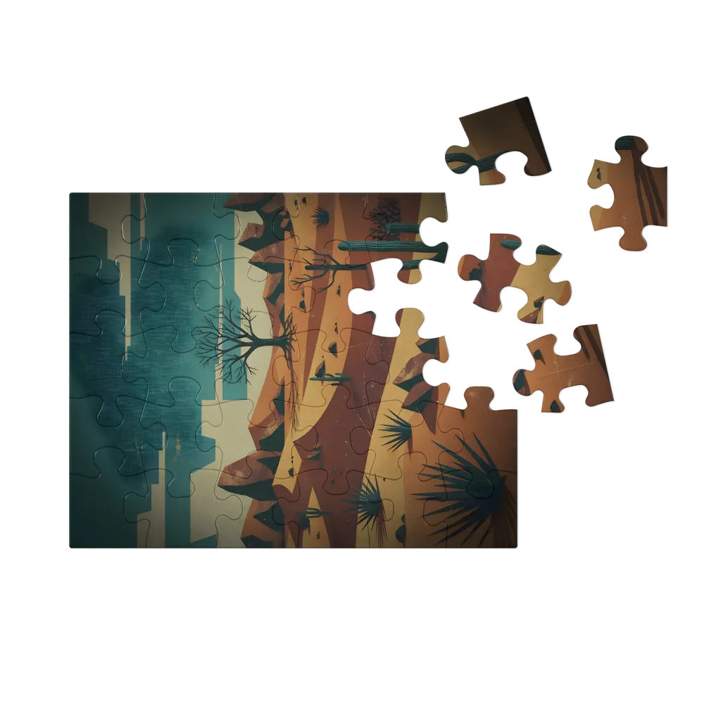 Desert Horizon 
 Jigsaw Puzzle in Tin Box