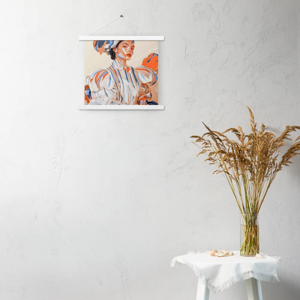 Vibrant Elegance | Poster With White Wood Hanger | 14″×14″