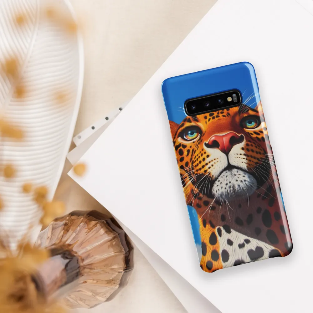 Regal Gaze: The Leopard's Majesty | Phone Case |  S10 Plus | Snap Case | Glossy