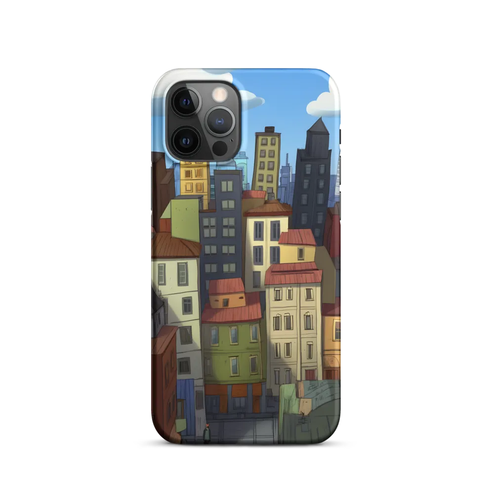 Urban Symphony: A Colorful Cityscape | Phone Case |  12 Pro | Snap Case | Matte