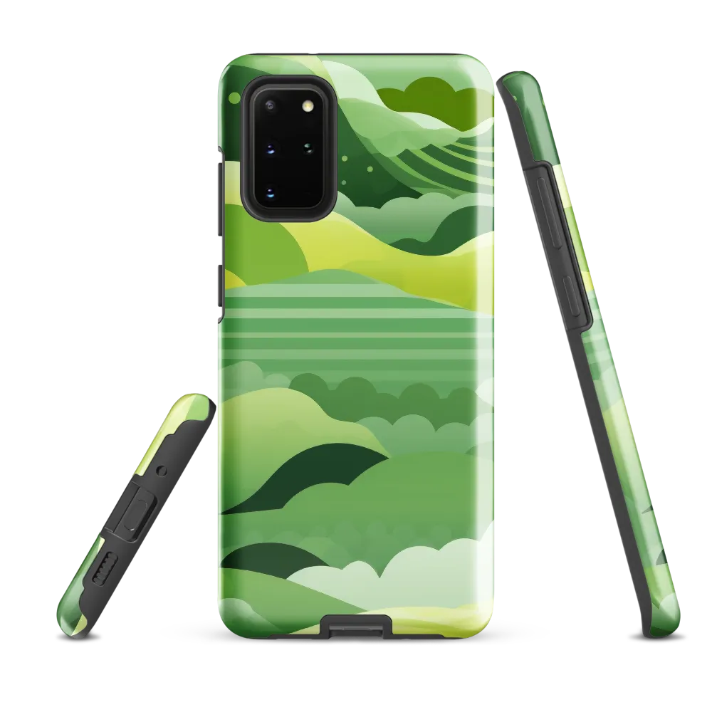 Tranquility in Green Waves
