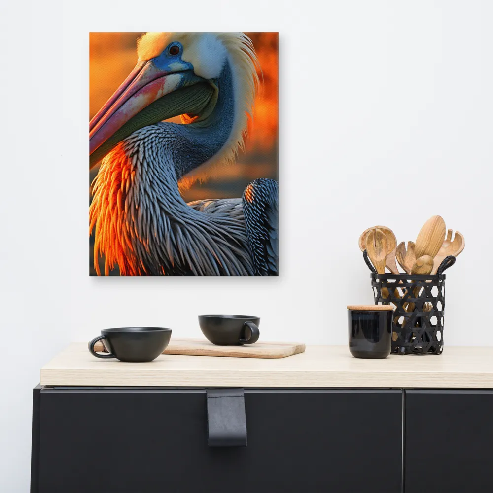 Elegance of the Pelican at Sunset