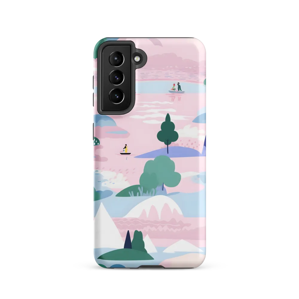 Whimsical Reflections: A Journey Through Landscapes | Phone Case |  S21 | Tough Case | Matte