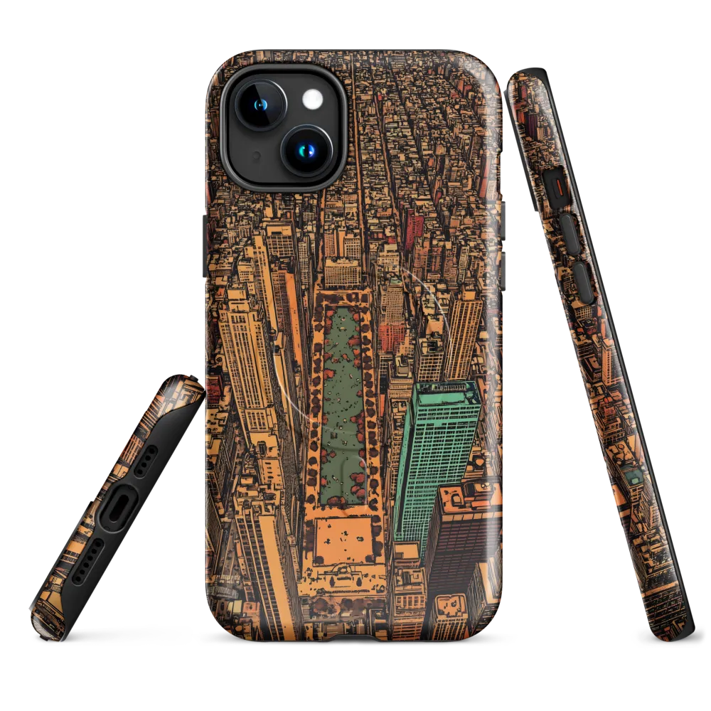 Urban Oasis: Aerial View of City Life