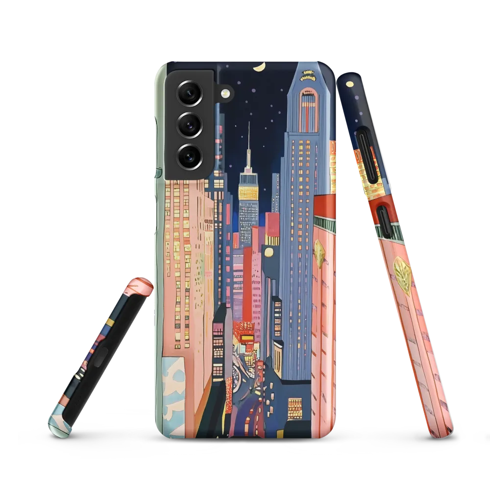 Urban Dreamscape: A Pop Art Night | Phone Case |  S21 | Snap Case | Matte