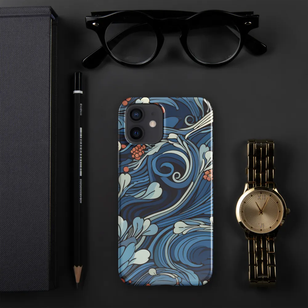 Nature's Elegance: An Oceanic Tapestry | Phone Case |  12 | Snap Case | Glossy