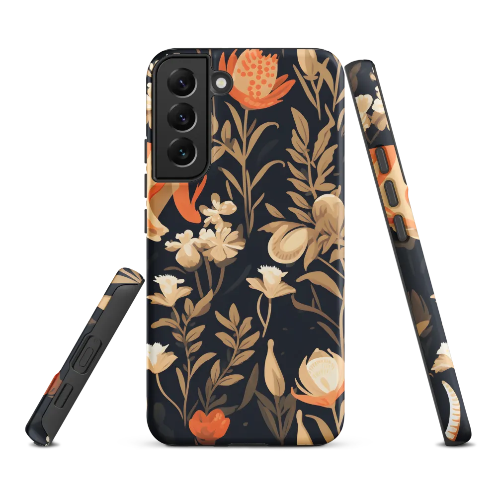 Floral Harmony: A Dance in the Dark