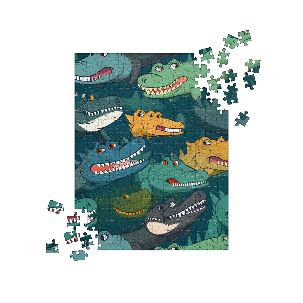 Cheerful Crocodilian Parade