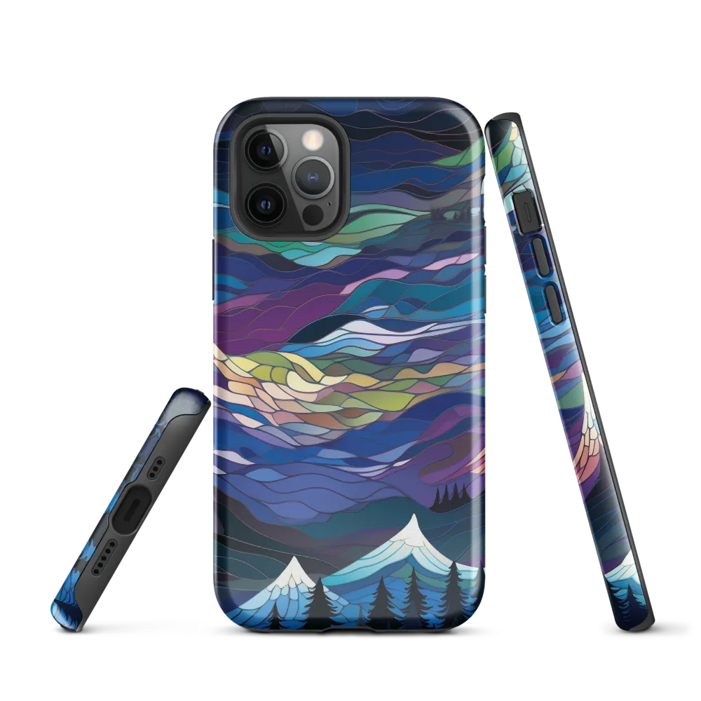 Twilight Peaks: An Abstract Mountain Landscape