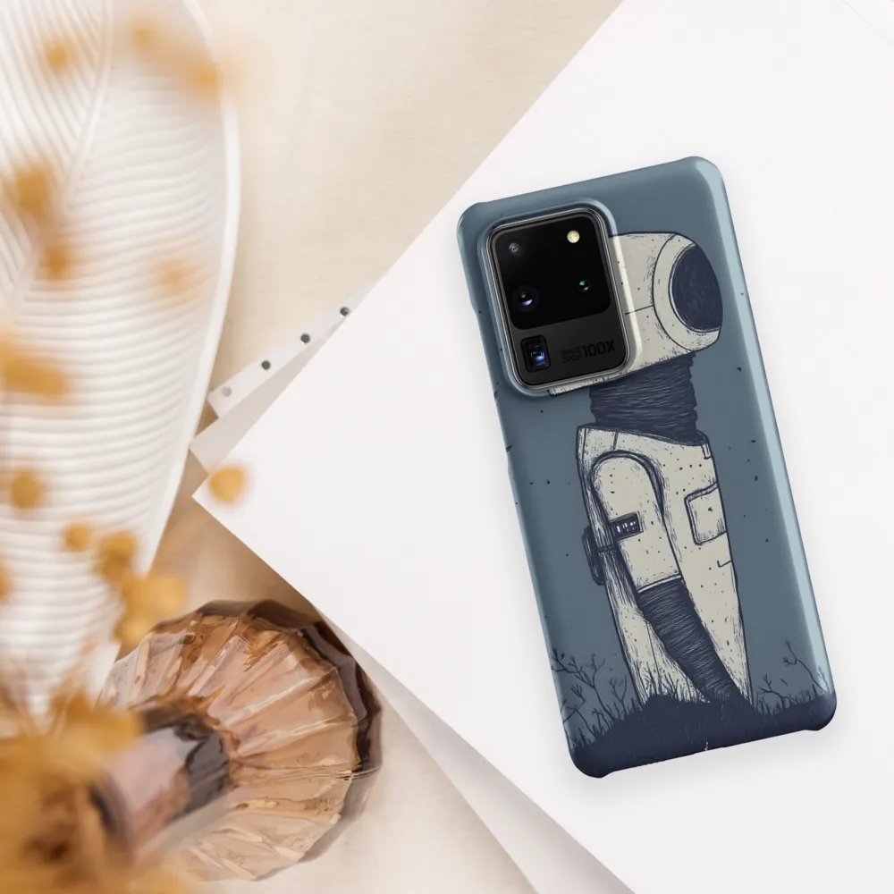 Contemplative Robot in a Barren Landscape | Phone Case |  S20 Ultra | Snap Case | Matte