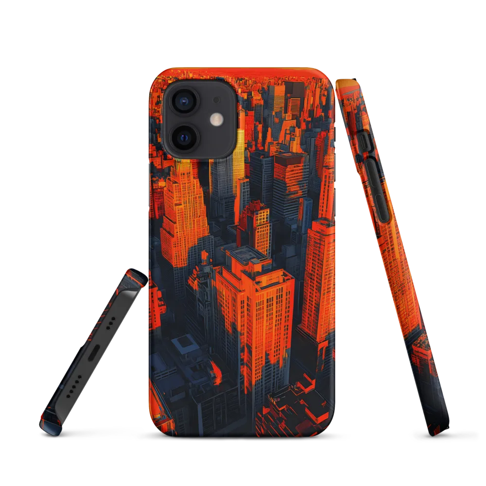 Urban Dawn: A Digital Ode to Skyscrapers | Phone Case |  12 | Snap Case | Matte