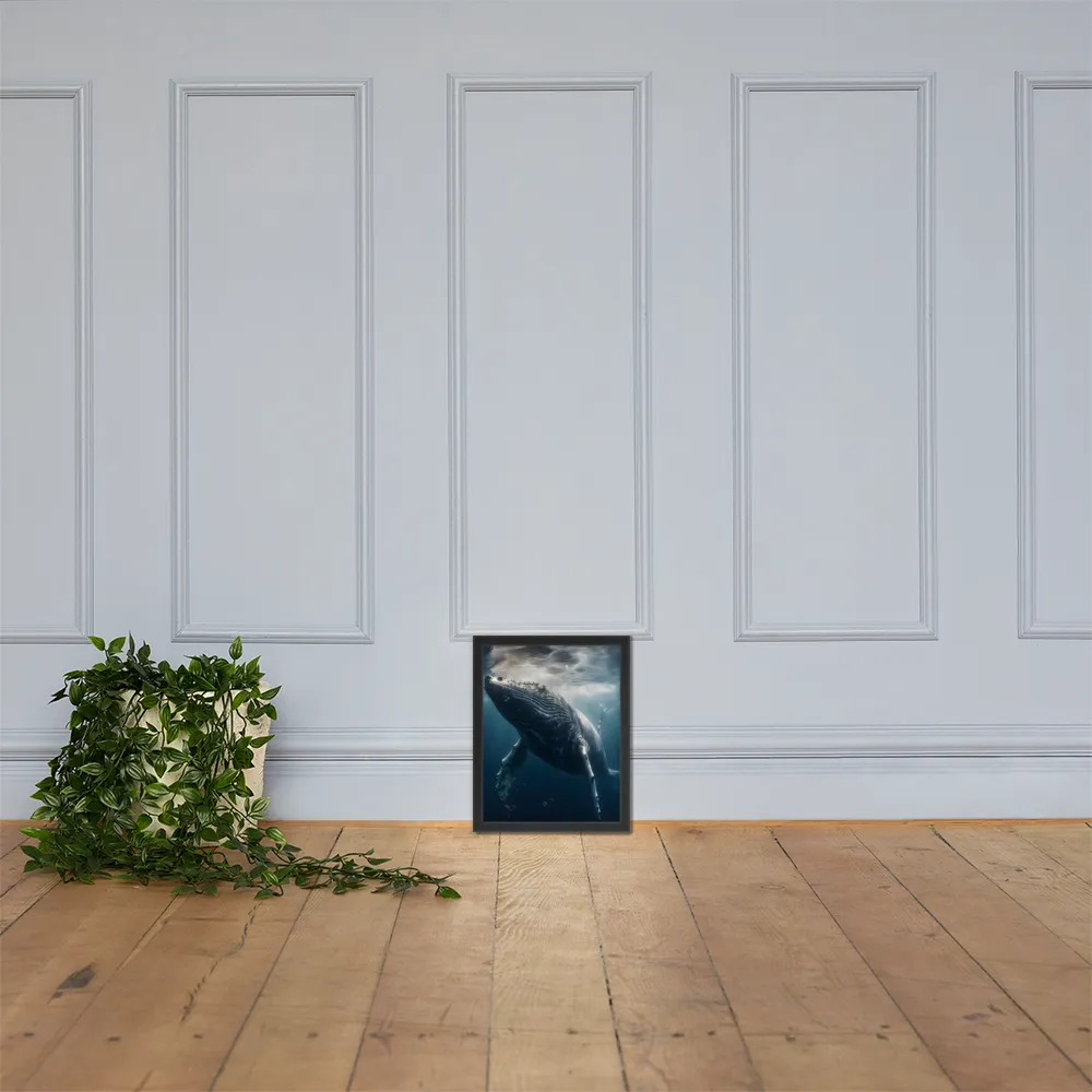 Graced by the Depths | Poster with Black Frame | 11″×14″