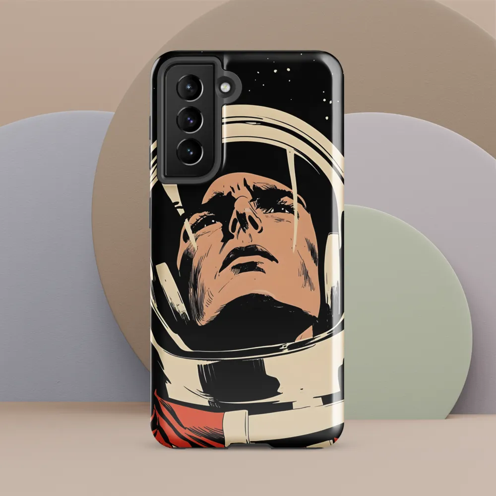 Gaze of the Astronaut | Phone Case |  S21 FE | Tough Case | Glossy