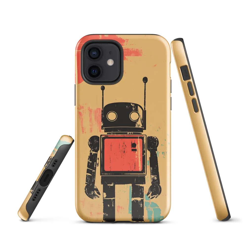 The Retro Robot | Phone Case |  12 | Tough Case | Glossy