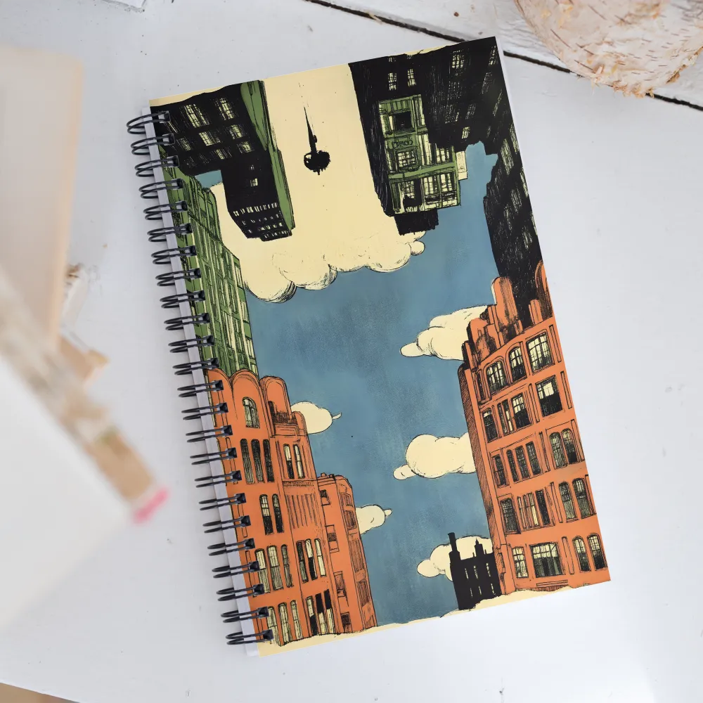 Reversed Urban Dreamscape | Spiral Notebook