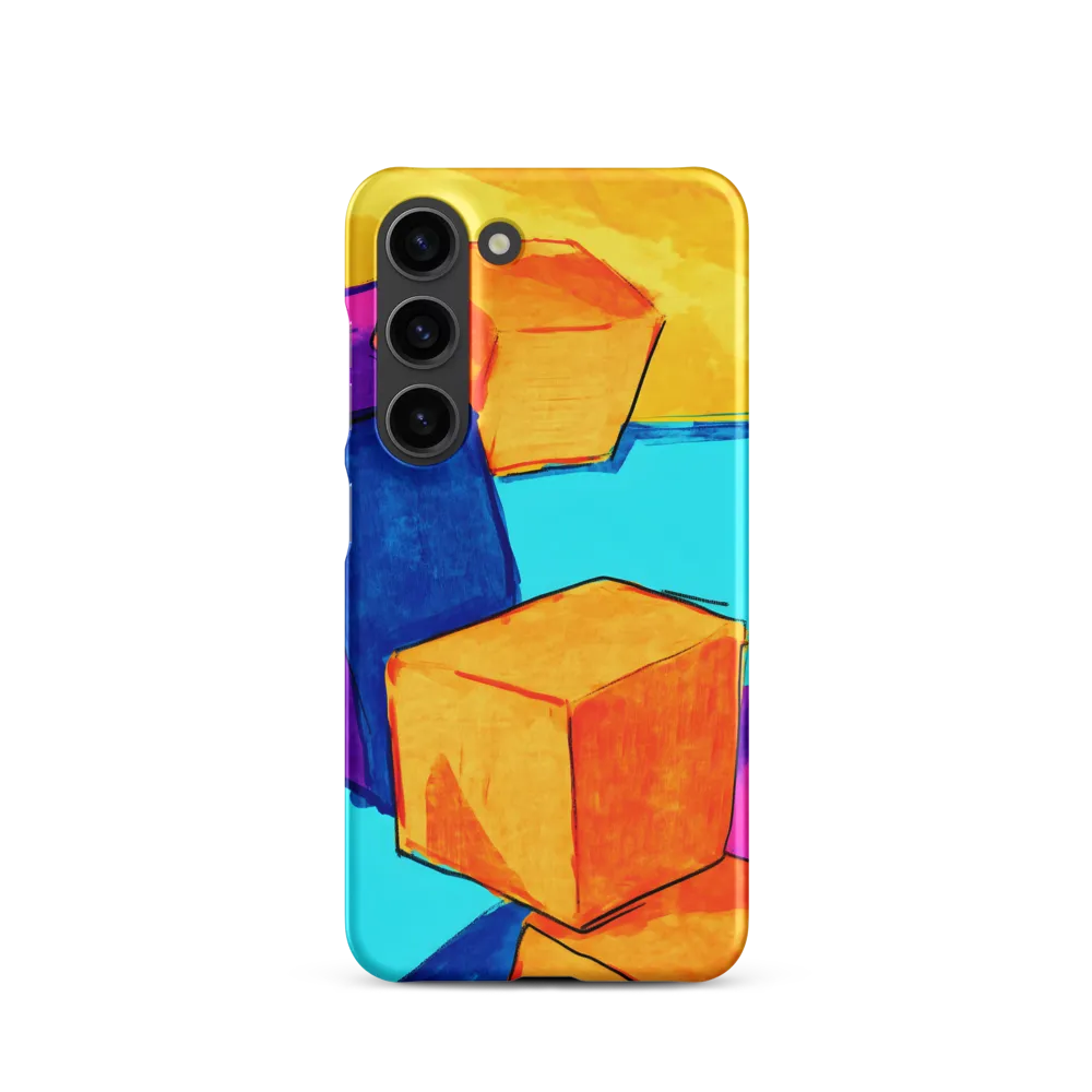 Playful Cubes in Vibrant Harmony | Phone Case |  S23 | Snap Case | Matte