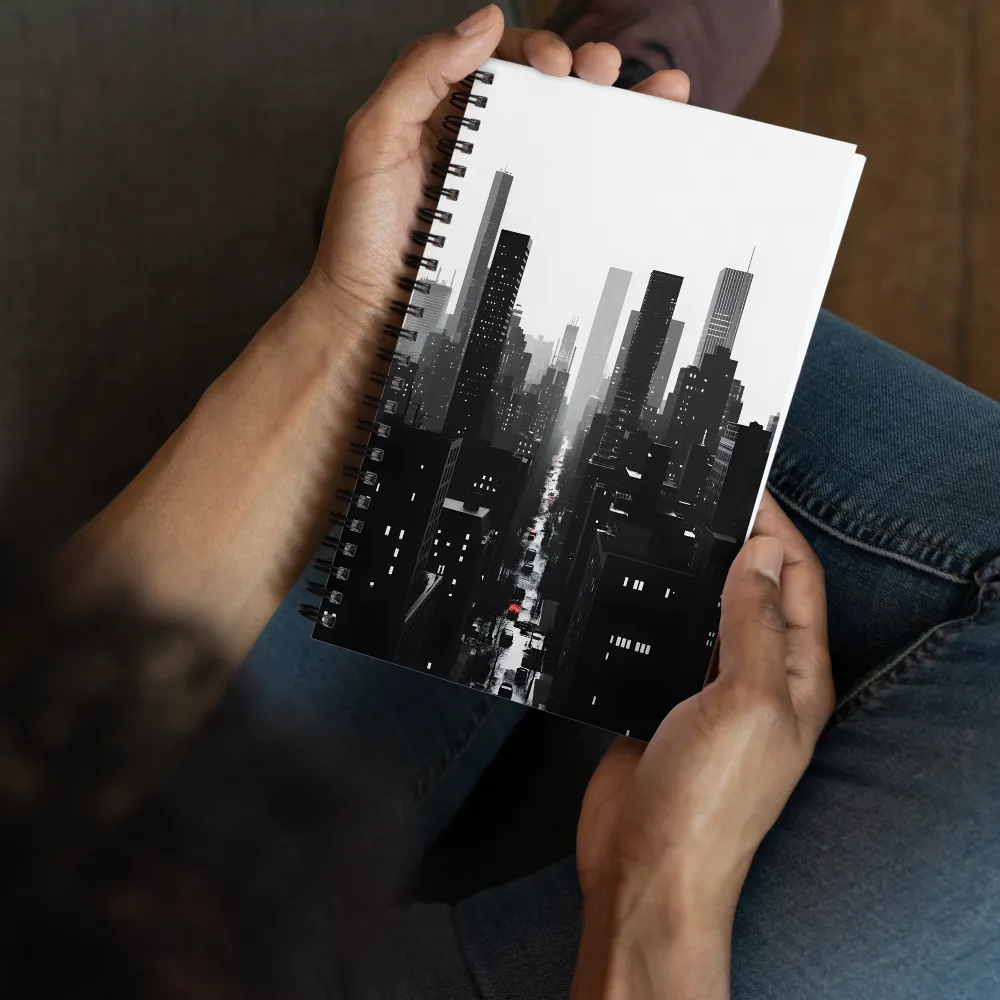 Urban Essence in Monochrome | Spiral Notebook