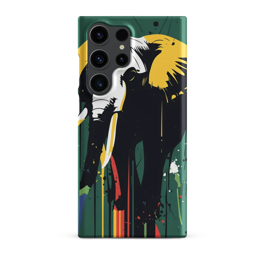 Majestic Minimalism: The Colorful Elephant