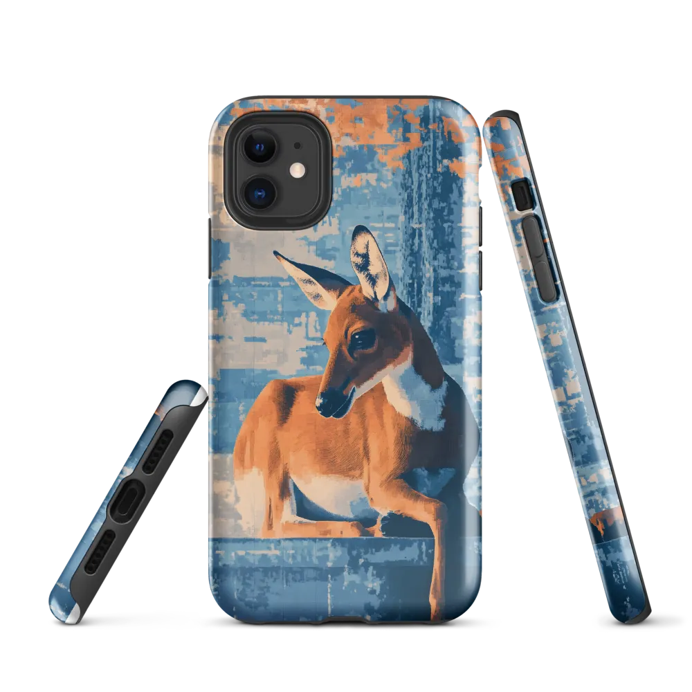 Serenity in Color: The Reclining Deer | Phone Case |  11 | Tough Case | Glossy