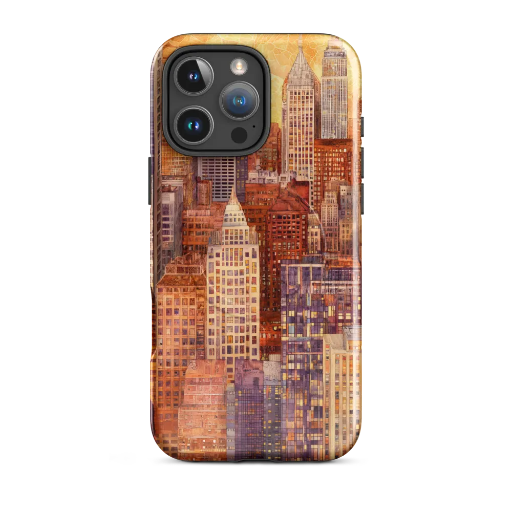 Golden Hour Over the City | Phone Case |  16 Pro Max | MagSafe® Tough Case | Glossy