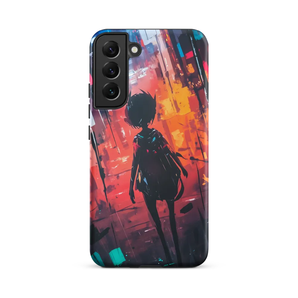 Silhouette in the Urban Abyss | Phone Case |  S22 Plus | Tough Case | Matte