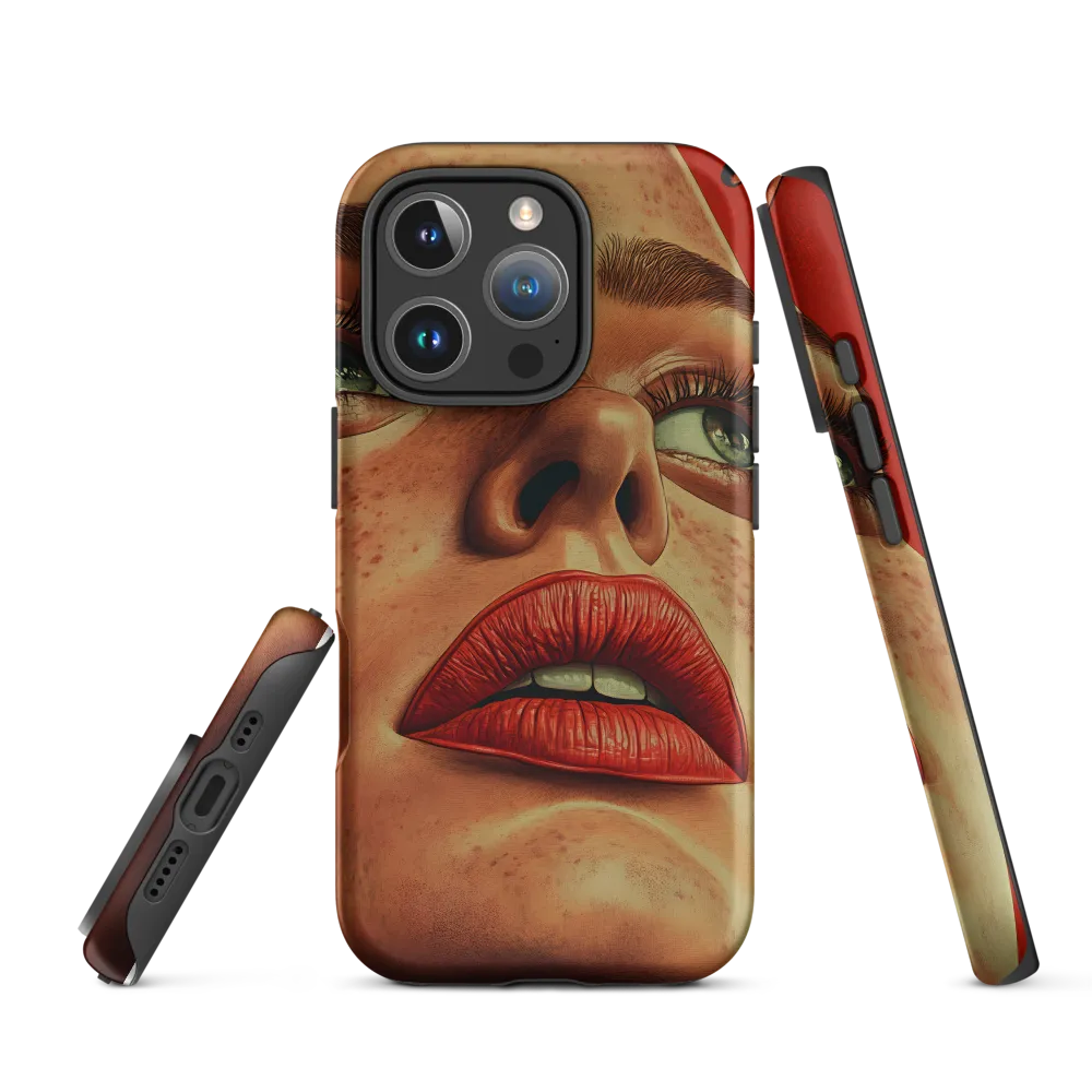 Red Intensity: A Portrait of Elegance