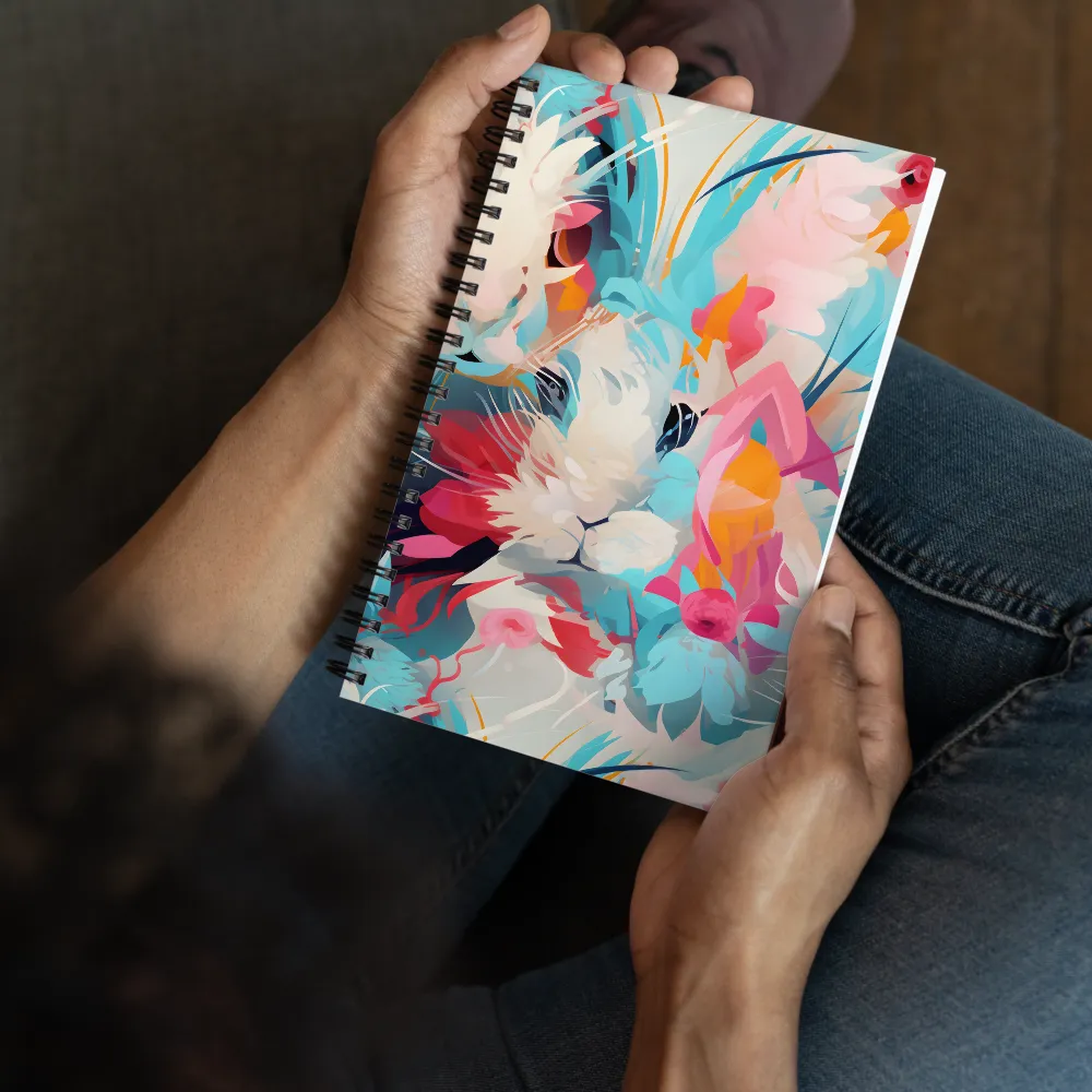 Whimsical Blooming Companions | Spiral Notebook