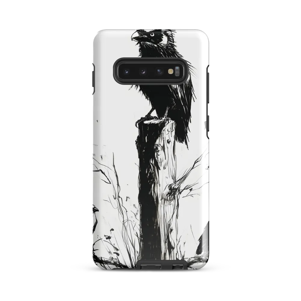 Majestic Sentinel: The Watchful Birds | Phone Case |  S10 Plus | Tough Case | Glossy