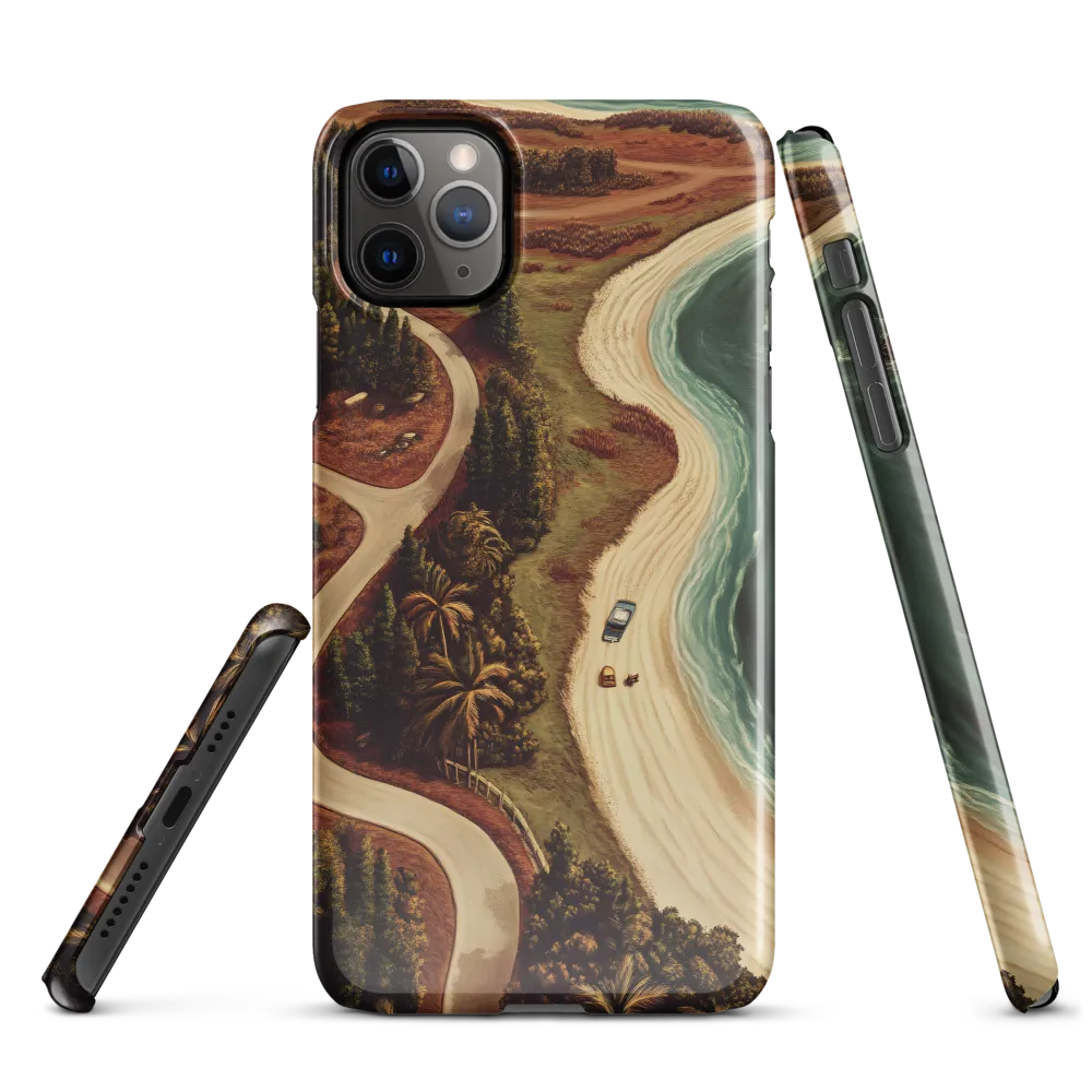 Winding Serenity: A Coastal Journey | Phone Case |  11 Pro Max | Snap Case | Glossy